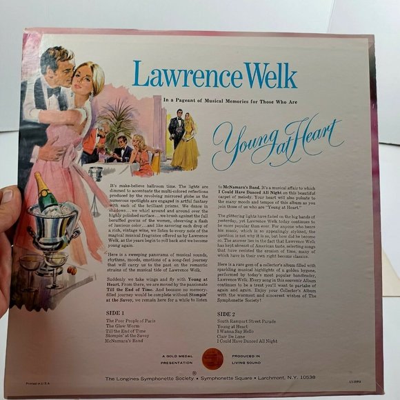 Lawrence Welks Young At Heart 50's Collectors Vinyl Record *MINOR WEAR - Picture 3 of 14